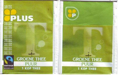 Plus T Groene Thee Puur Fairtrade