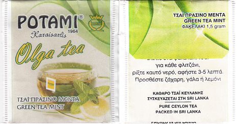 Potami Olga Tea Green Tea Mint