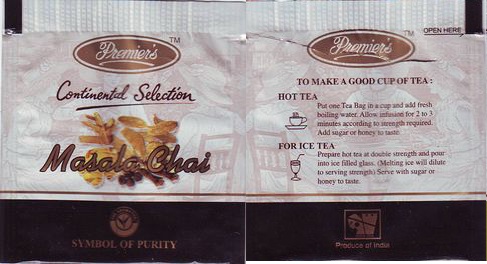 Premiers Continental Selection Masala Chai