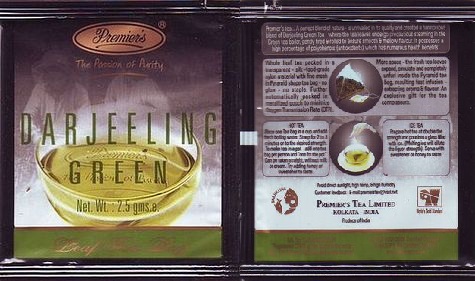 Premiers Leaf Tea Bag Darjeeling Green