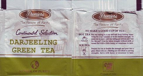 Premiers Passion of Purity Darjeeling Green Tea Foil