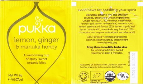 Pukka 07 Lemon Ginger & Manuka Honey 4 Logos