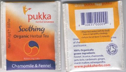 Pukka Soothing Chamomile & Fennel