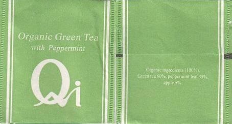 Qi Organic Green Tea With Peppermint