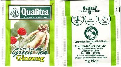 Qualitea Natural Green Tea Ginseng