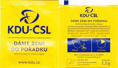 Reklamní KDU-ČSL Dame Zemi Do Poradku