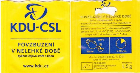 Reklamní KDU-ČSL Povzbuzeni V Nelehke Dobe