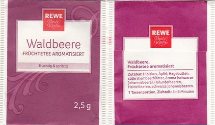 Rewe 01211417 Waldbeere Früchtetee Aromatisiert