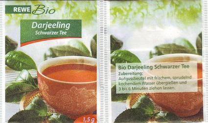 Rewe Bio Darjeeling Schwarzer Tee