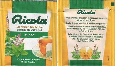 Ricola Schweizer Kräutertee Minze