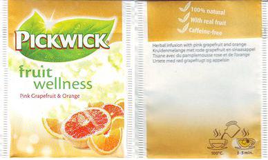 Pickwick 10 001 505 Fruit Wellness Pink Grapefruit & Orange