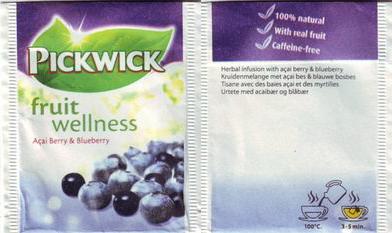 Pickwick 10 001 508 Fruit Wellness Acai Berry & Blueberry