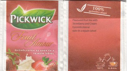 Pickwick 10 006 254 Fruit Amour Gyumolcstea Az Eper Es a Tejszin Izevel