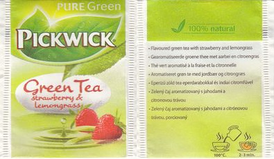 Pickwick 10 007 518 Green Tea Strawberry & Lemongrass