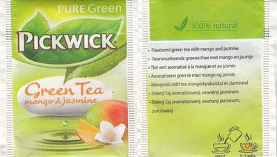 Pickwick 10 007 519 Green Tea Mango & Jasmine