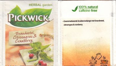 Pickwick 10 007 950 Herbal Garden Brandnetel Citroengras & Cranberry