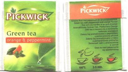 Pickwick 10 721 804 Green Tea Orange & Peppermint