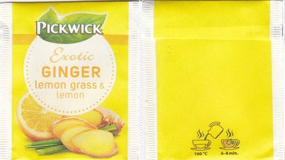 Pickwick 10014652 13 Exotic Ginger Lemon Grass & Lemon