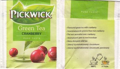 Pickwick 10015444 Green Tea Cranberry