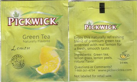 Pickwick 73453 001 Green Tea Lemon