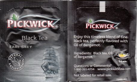 Pickwick 73480 001 Black Tea Earl Grey