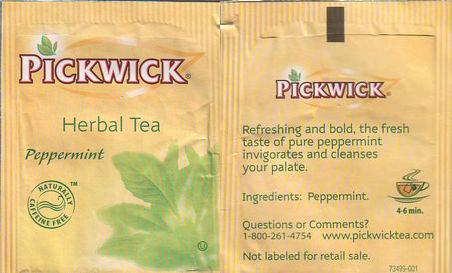 Pickwick 73499 001 Herbal Tea Peppermint