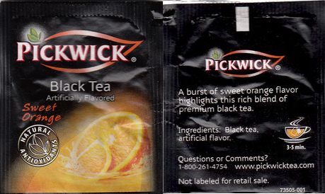 Pickwick 73505 001 Black Tea Sweet Orange