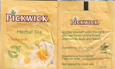 Pickwick 73514 001 Herbal Tea Chamomile