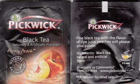 Pickwick 73515 001 Black Tea Purely Peach