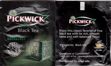 Pickwick 75852 001 Black Tea English Breakfast