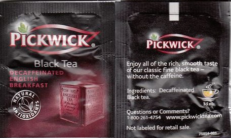 Pickwick 75854 001 Black Tea Decaffeinated English Breakfast