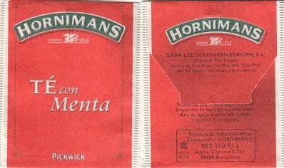 Pickwick N Hornimans Té Con Menta