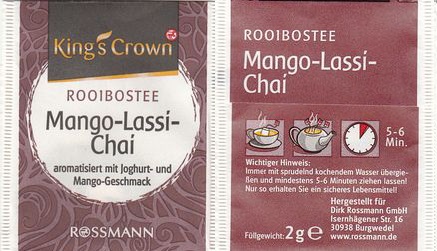 Rossmann Kings Crown 01216982 Roibostee Mango Lassi Chai