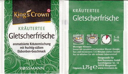 Rossmann Kings Crown 01218677 Kräutertee Gletscherfrische