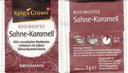 Rossmann Kings Crown 01218696 Rooibostee Sahne Karamell