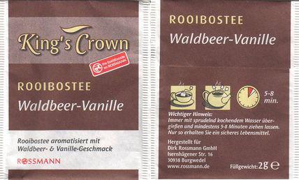 Rossmann Kings Crown 03211975 Rooibostee Waldbeer Vanille