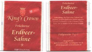 Rossmann Kings Crown Früchtetee Erdbeer Sahne