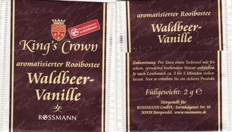 Rossmann Kings Crown Waldbeer Vanille