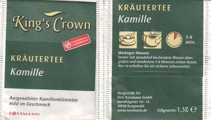 Rossmann Kings Crown XWP49 Kräutertee Kamille