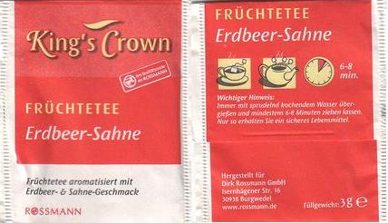 Rossmann Kings Crown XWP51 Früchtetee Erdbeer Sahne