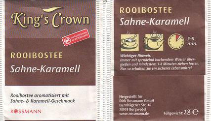 Rossmann Kings Crown XWP53 Rooibostee Sahne Karamell