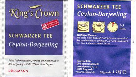 Rossmann Kings Crown XWP55 Ceylon Darjeeling