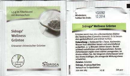 Sidroga 03217098 Grüntee