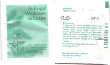 Sidroga Wellness Grüntee