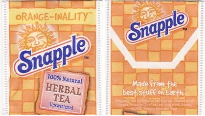 Snapple Orangeinality