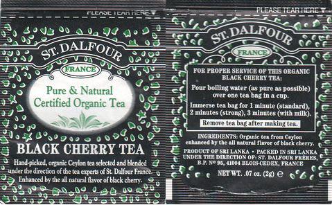 St Dalfour Black Cherry Tea