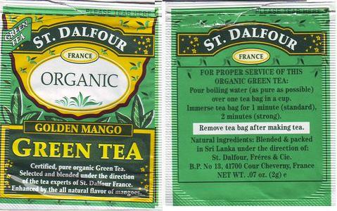 St Dalfour Organic Golden Mango Green Tea