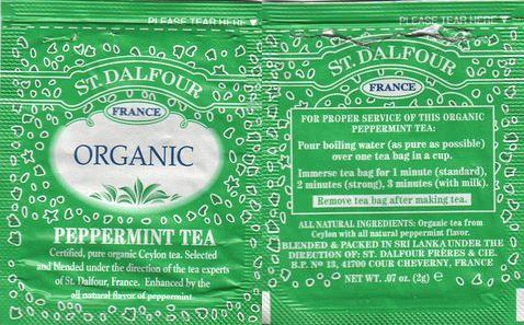 St Dalfour Organic Peppermint Tea