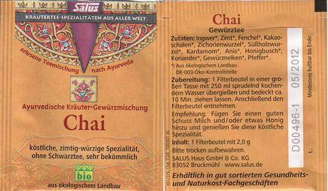 Salus Ayurvewdische Kräuter Gewurzmischung Chai