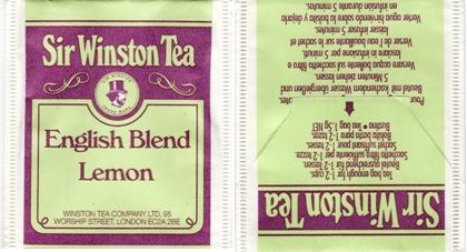 Sir Winston Tea English Blend Lemon